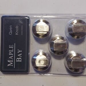Stainless Steel Oven Knob Replacement 5-Pack